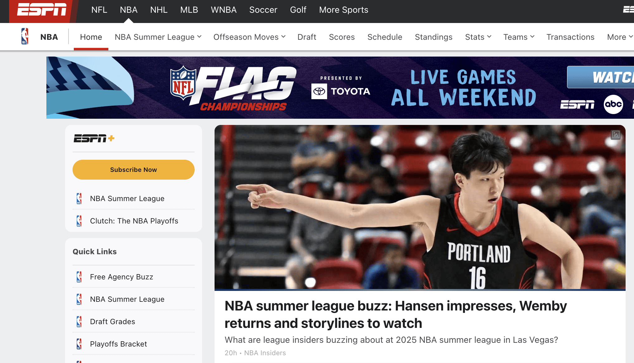 皇冠皇冠足球平台_美媒热议杨瀚森NBA夏季联赛出色表现 网友称开拓者捡了“大漏”皇冠皇冠足球平台！